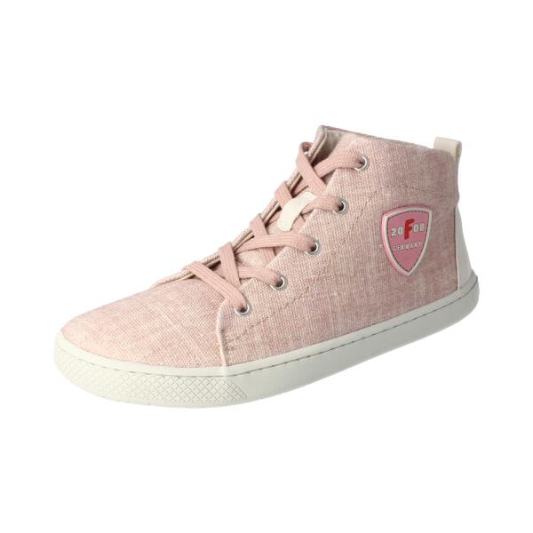 BE-GREEN Sneaker rose Bio-Textil GOTS with laces Weite/M 37