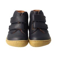 SOFT-FEET Halbschuh bio nappa navy leather Klettverschluss Weite/M