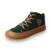 BE-HAPPY Halbschuh olive bio nappa woolfleece Weite/M 38