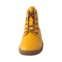 HAPPY-FEET Winterstiefel mustard  bio nappa leather woolfleece laces Weite/M 34