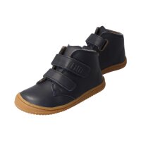 SOFT-FEET Halbschuh navy bio nappa leather fleece Klettverschluss Weite/M