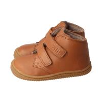 SOFT-FEET Halbschuh chestnut bio nappa leather fleece Klettverschluss Weite/M