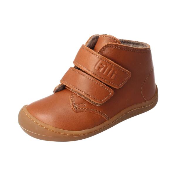 SOFT-FEET Halbschuh chestnut bio nappa leather fleece Klettverschluss Weite/M 27