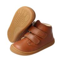 SOFT-FEET Halbschuh chestnut bio nappa leather wool Klettverschluss Weite/M