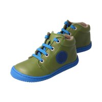 GECK Halbschuh khaki nappa leather fleece laces Weite/M