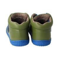 GECK Halbschuh khaki nappa leather fleece laces Weite/M