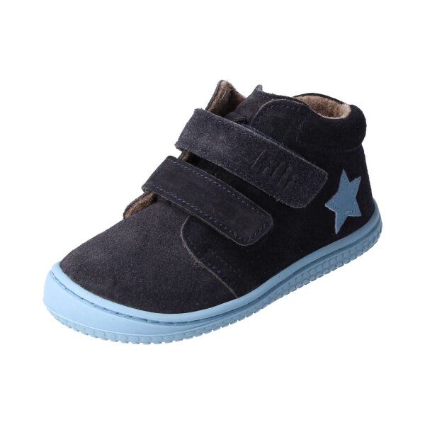 CHAMELIION Halbschuh navy velours leather fleece Klettverschluss Weite/M