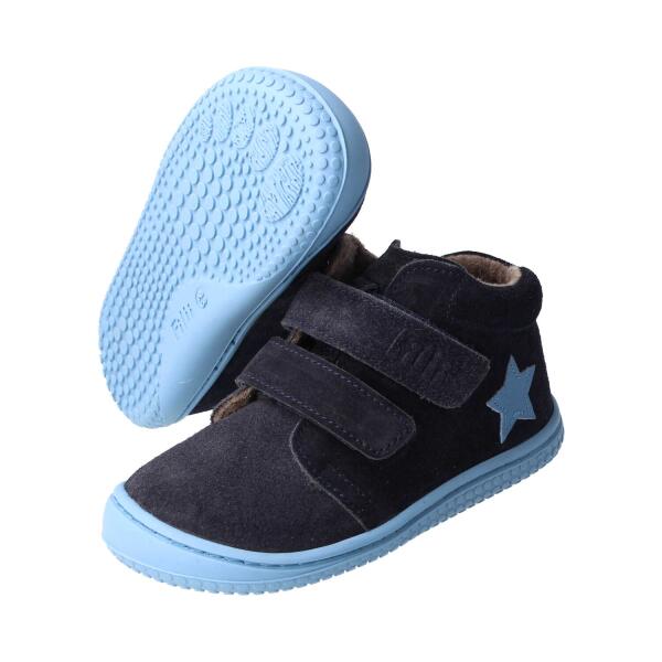 CHAMELIION Halbschuh navy velours leather fleece Klettverschluss Weite/M 28