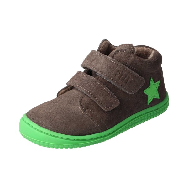 CHAMELIION Halbschuh graphit velours leather fleece Klettverschluss Weite/M