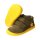 CHAMELIION Halbschuh khaki velours leather fleece Klettverschluss Weite/M 29