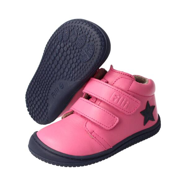 CHAMELIION Halbschuh pink nappa leather fleece laces Weite/M 25