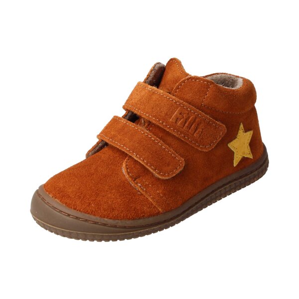 CHAMELIION Halbschuh chestnut velours leather fleece Klettverschluss Weite/M
