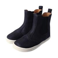 CHELSEA-CITY Stiefel glitter navy nappa leather zipper Weite/M