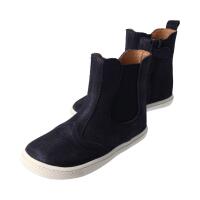 CHELSEA-CITY Stiefel glitter navy nappa leather zipper Weite/M 33