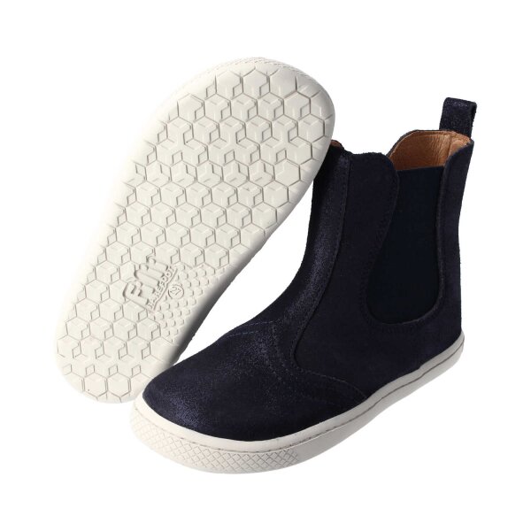 CHELSEA-CITY Stiefel glitter navy nappa leather zipper Weite/M 34
