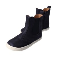 CHELSEA-CITY Stiefel glitter navy nappa leather zipper Weite/M 34