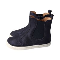 CHELSEA-CITY Stiefel glitter navy nappa leather zipper Weite/M 34