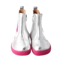 CHELSEA-CITY Stiefel silver nappa leather zipper Weite/M
