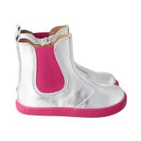 CHELSEA-CITY Stiefel silver nappa leather zipper Weite/M 29