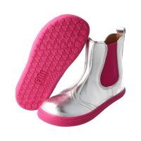 CHELSEA-CITY Stiefel silver nappa leather zipper Weite/M 33