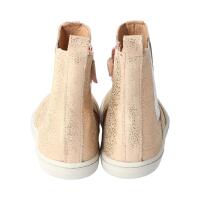 CHELSEA-CITY Stiefel glitter rose nappa leather zipper Weite/M 27