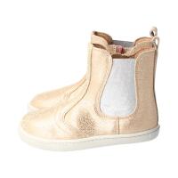 CHELSEA-CITY Stiefel glitter rose nappa leather zipper Weite/M 27