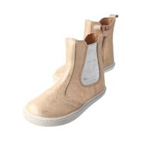 CHELSEA-CITY Stiefel glitter rose nappa leather zipper Weite/M 34
