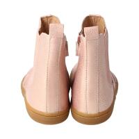 CHELSEA-CITY Stiefel glitter pink nappa leather zipper Weite/M 28