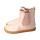 CHELSEA-CITY Stiefel glitter pink nappa leather zipper Weite/M 31