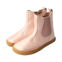 CHELSEA-CITY Stiefel glitter pink nappa leather zipper Weite/M 35