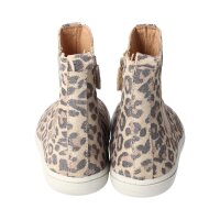 CHELSEA-CITY Stiefel glitter LEO Halbschuh nappa leather zipper Weite/M 31