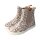 CHELSEA-CITY Stiefel glitter LEO Halbschuh nappa leather zipper Weite/M 34