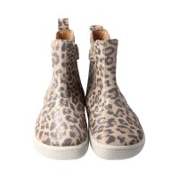 CHELSEA-CITY Stiefel glitter LEO Halbschuh nappa leather zipper Weite/M 42