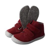 SNAIL Halbschuh berry velours leather fleece...