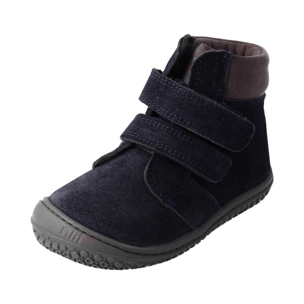 HIMALAYA Winterstiefel TEX-Membrane navy velours leather wool Klettverschluss Weite/S