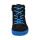 CHAMPI Sneaker/ Turnschuh black/blue reflector zipper Weite/M
