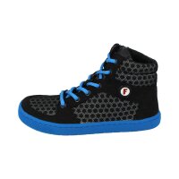 CHAMPI Sneaker/ Turnschuh black/blue reflector zipp Weite/M 28