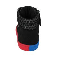 CHAMPI Sneaker/ Turnschuh black/red reflector zipper Weite/M 27