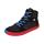 CHAMPI Sneaker/ Turnschuh black/red reflector zipper Weite/M 27