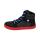 CHAMPI Sneaker/ Turnschuh black/red reflector zipper Weite/M 41
