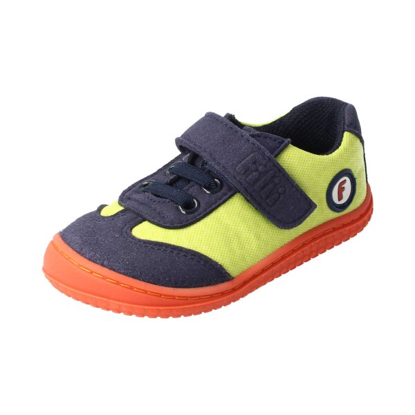 SALIIMA Halbschuh lemon textil Klettverschluss Weite/M