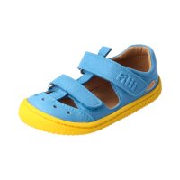 KAIIMAN Sandale turquoise vegan textil Klettverschluss...