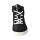 CHAMPI Sneaker/ Turnschuh black/white reflector vegan zipper Weite/M 27