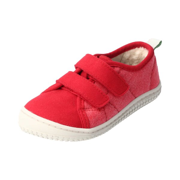 OAHU Halbschuh tomato vegan canvas textil Klettverschluss Weite/M