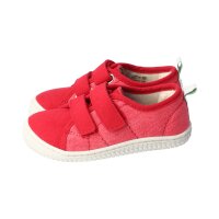 OAHU Halbschuh tomato vegan canvas textil Klettverschluss Weite/M