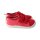 OAHU Halbschuh tomato vegan canvas textil Klettverschluss Weite/M