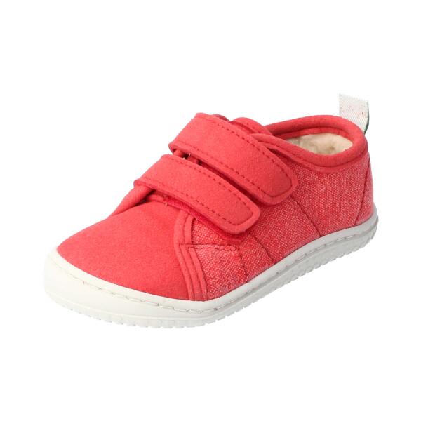 OAHU Halbschuh tomato vegan canvas textil Klettverschluss Weite/M 28