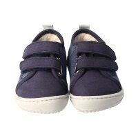 OAHU Halbschuh navy vegan canvas textil Klettverschluss Weite/M