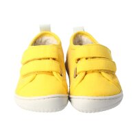 OAHU Halbschuh lemon vegan canvas textil Klettverschluss Weite/M