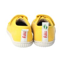 OAHU Halbschuh lemon vegan canvas textil Klettverschluss Weite/M